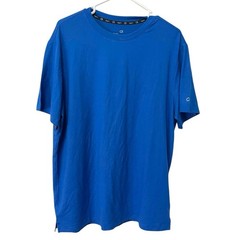 GapFit L Blue Short Sleeve Performance Tee GF007156 Sporty Training Activewear