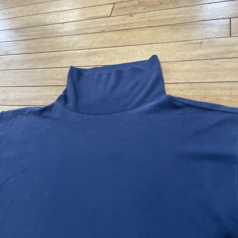 Vintage Northwest Passage Sweater USA MADE Men L Blue Washed Turtleneck Cotton gallery