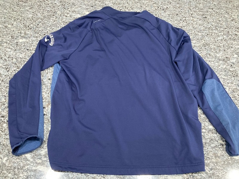 Callaway Pullover Men Blue 1/4 Zip Golf Hiking Swing Tech Weather Series M gallery