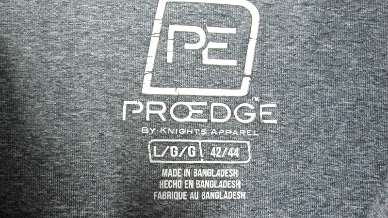 Pro Edge 1/4 Zip Shirt Men’s L Gray Notre Dame Spell Out Logo Lightweight Sports gallery