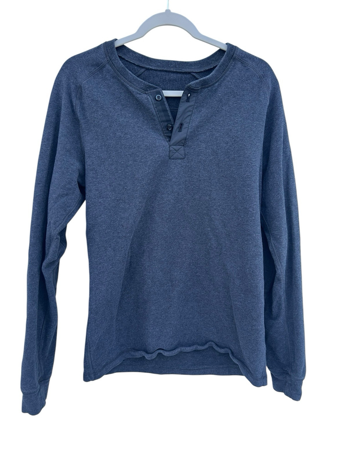 Lululemon Men’s Medium? Gray Long Sleeve Henley Shirt gallery