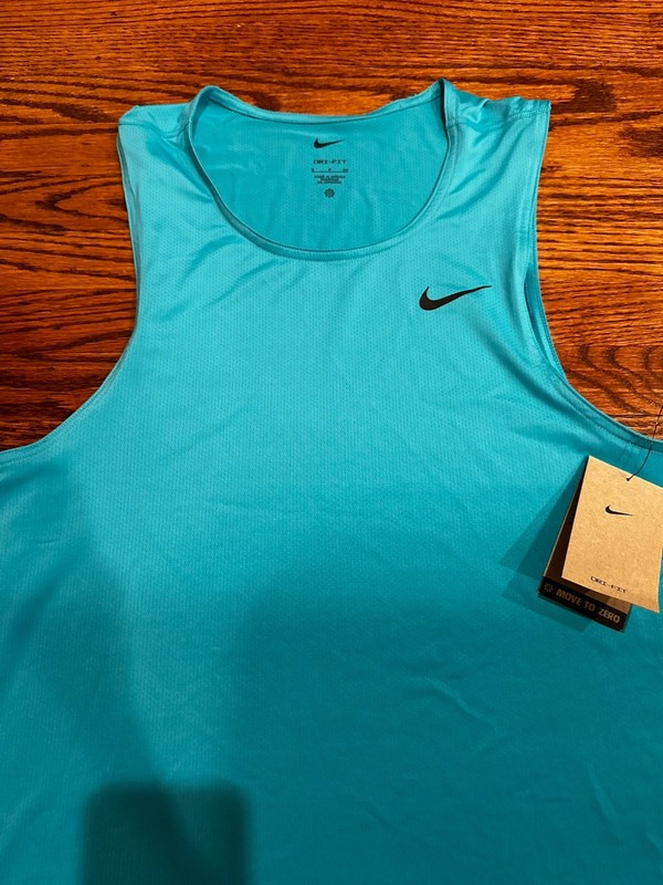 Nike Dri-FIT Ready Fitness Tank Top Mens Small Teal Training DV9813-345 NWT gallery