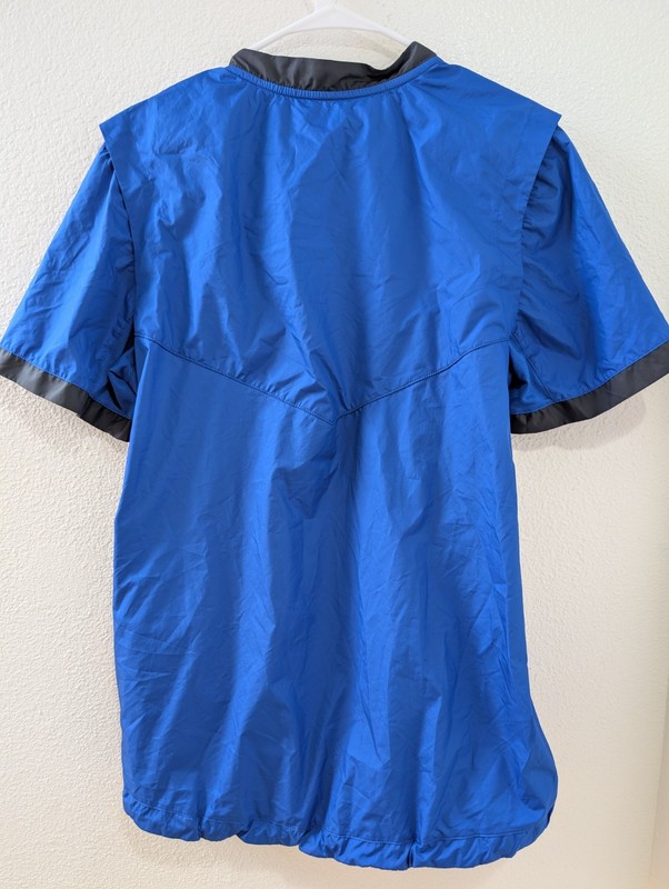 Nike Men Blue Baseball Warm Up Pull Over Windbreaker Jersey BQ3237-493 SZ Medium gallery