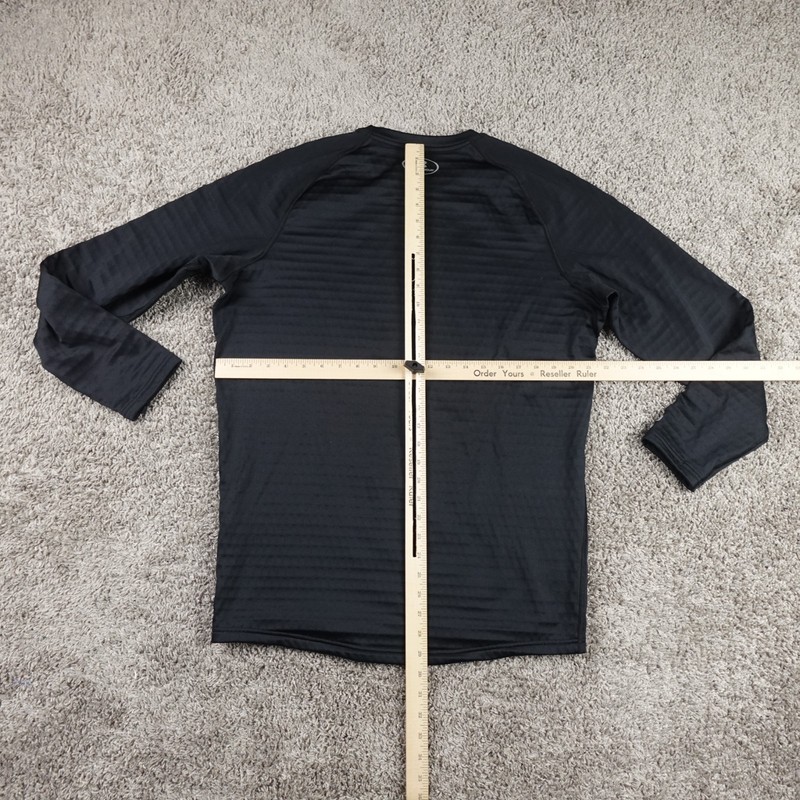 Under Armour Base Layer 4.0 Shirt Mens 2XL Black Coldgear Fitted Waffle Grid gallery