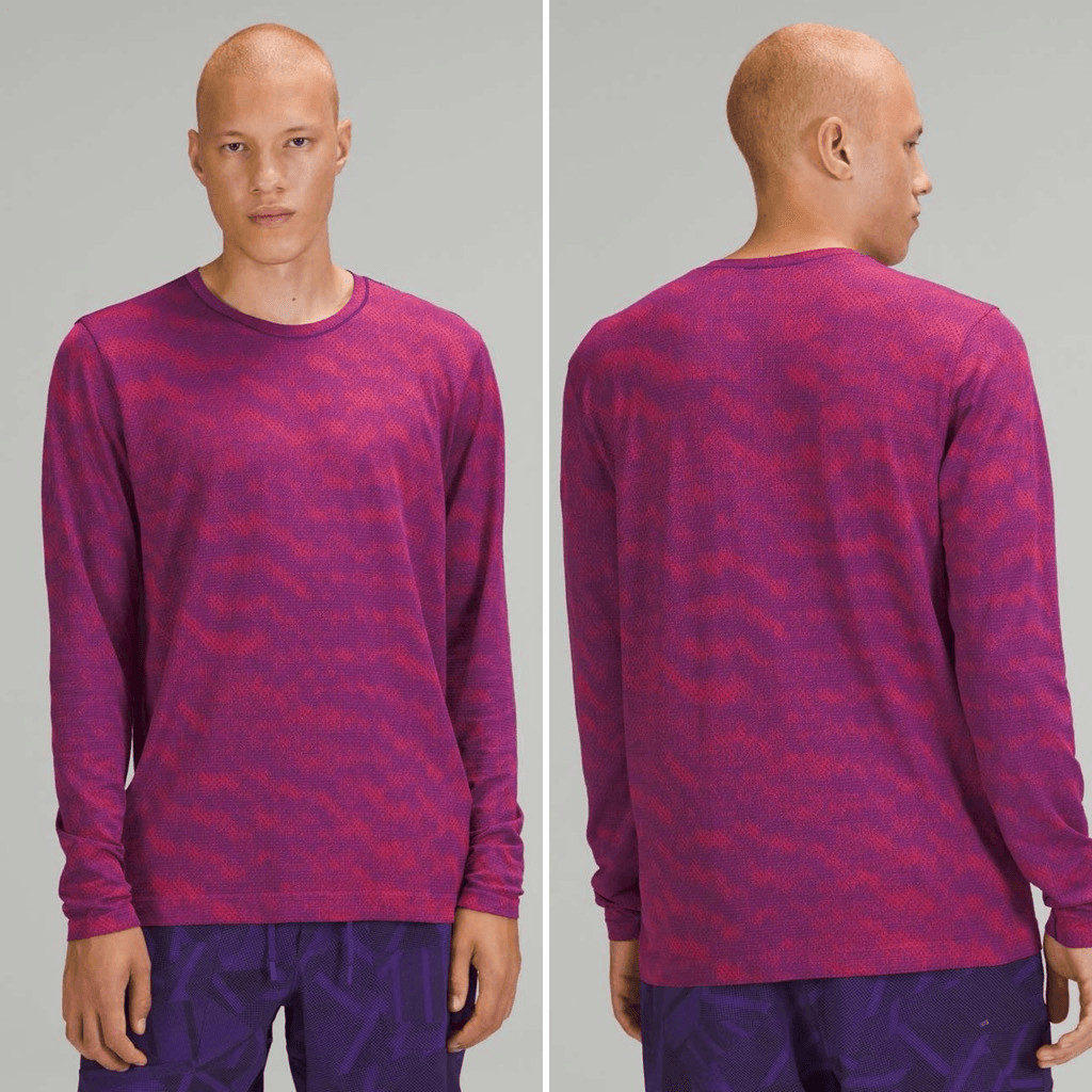 Lululemon Metal Vent Breathe Long Sleeve Shirt in Half Tone Petrol Purple / Autu gallery