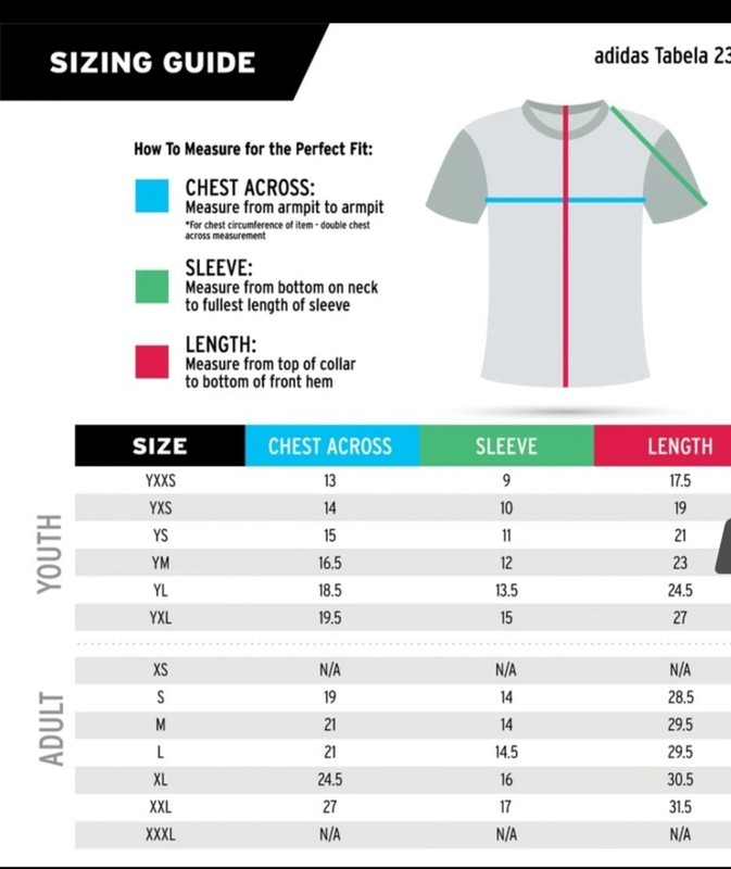 Adidas Men's Tabela 23 Red/White Jersey (Large) gallery