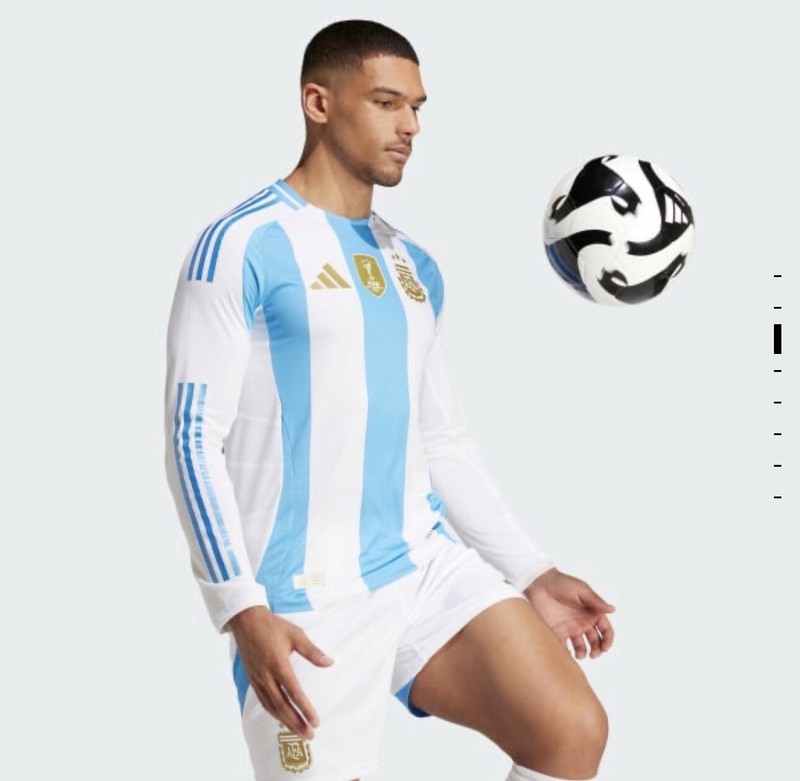 adidas Argentina 24 Long Sleeve Home Authentic Jersey Size M-XXL NWT IP8383 $160 gallery