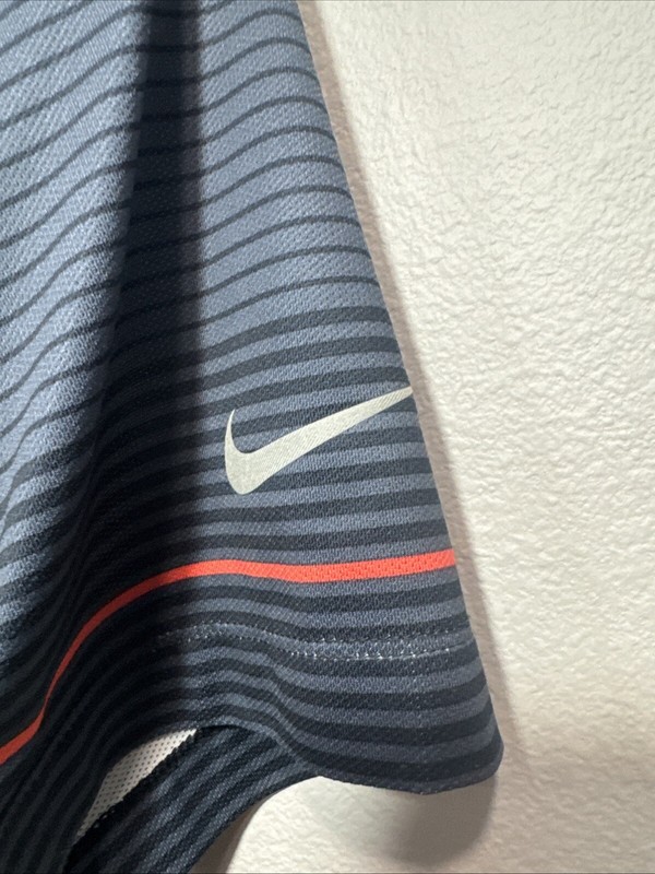 NIKE GOLF MEN'S TOUR PERFORMANCE BLACK GRAY Orange DRI FIT Sz XL gallery