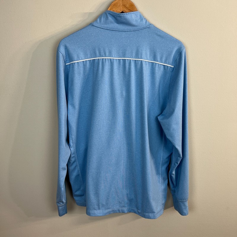 Johnnie-O 1/4 Zip Pullover Prep-Formance Mens Medium Blue Stretch Long Sleeve M gallery