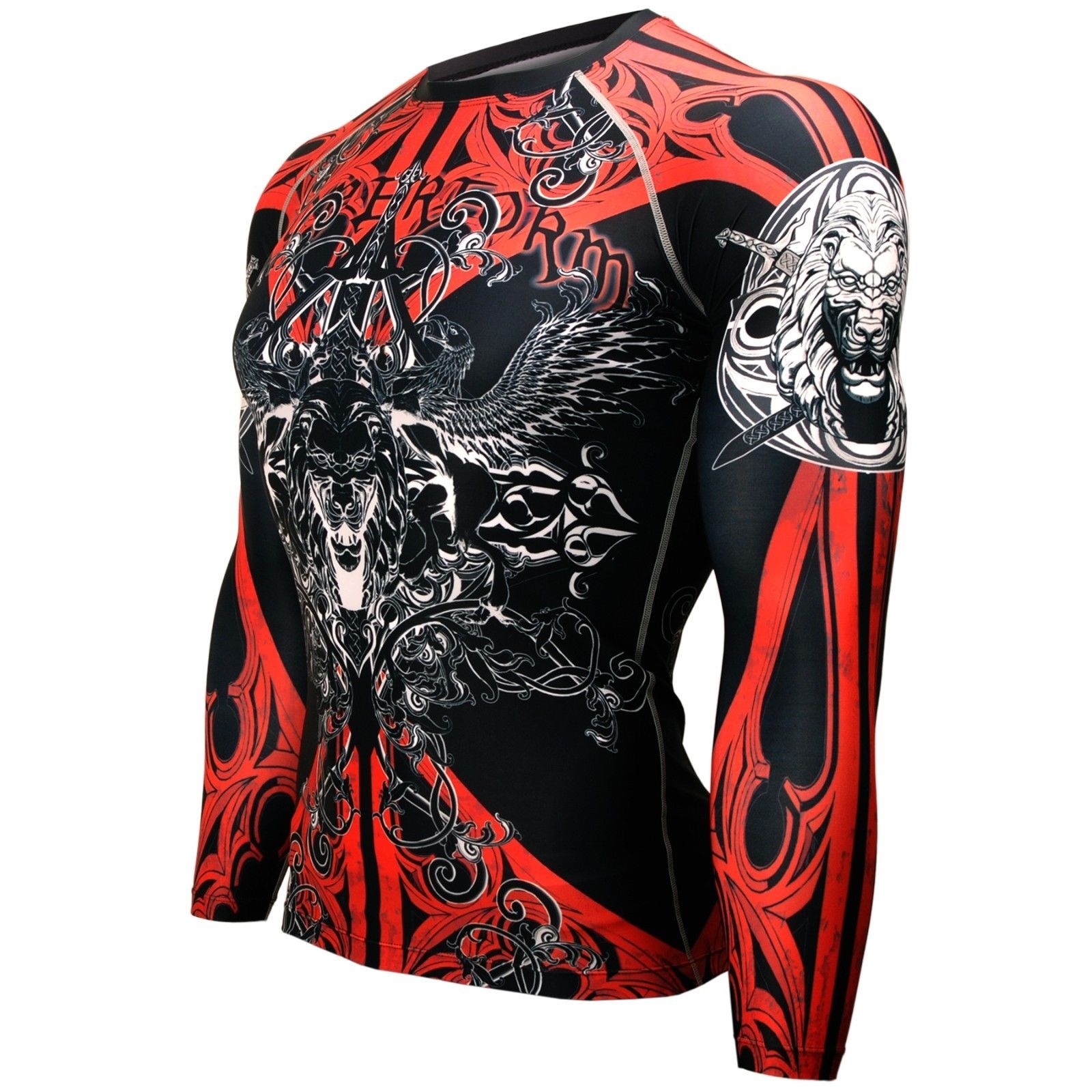 [FX-121] BTOPERFORM Compression Skin Tight Base layer Rash guard MMA Training gallery