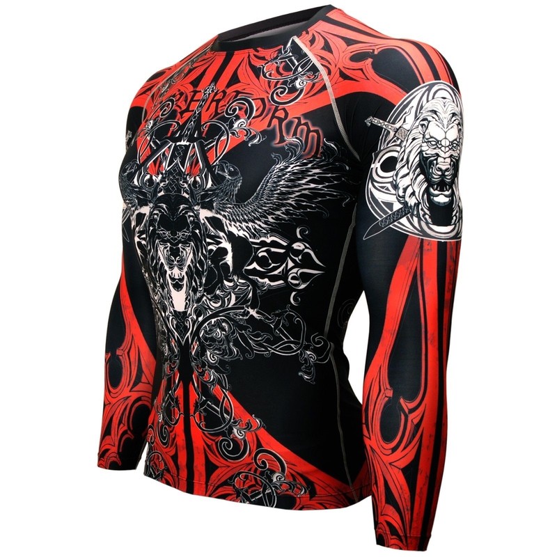 [FX-121] BTOPERFORM Compression Skin Tight Base layer Rash guard MMA Training gallery