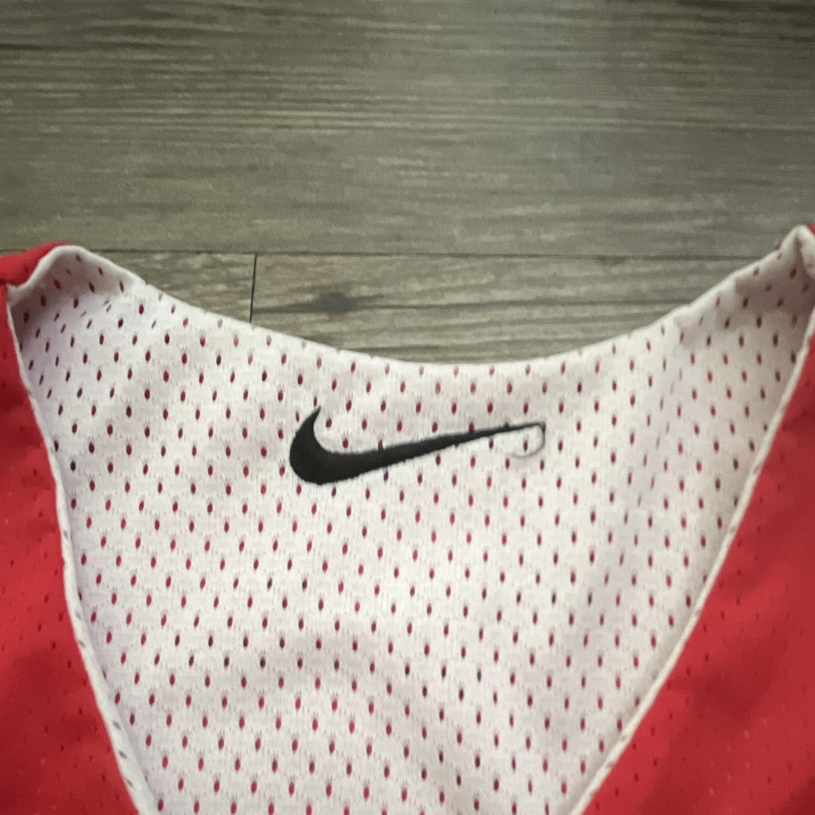 Nike Team Reversible Mesh Basketball Jersey Tank V-Neck Red/White Men's M gallery