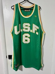 USF Dons Bill Russell #6 Jersey 3XL Green Hardwood Legends NWT