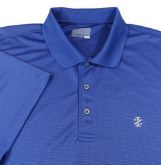 IZOD Men’s Golf Comfort Stretch Grid Polo Shirt Size XL Royal Blue Performance
