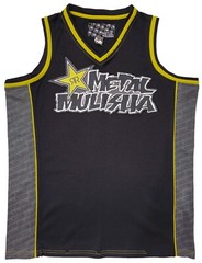 Metal Mulisha Sleeveless Tank Top Men’s Black Jersey Basketball Size M V-Neck