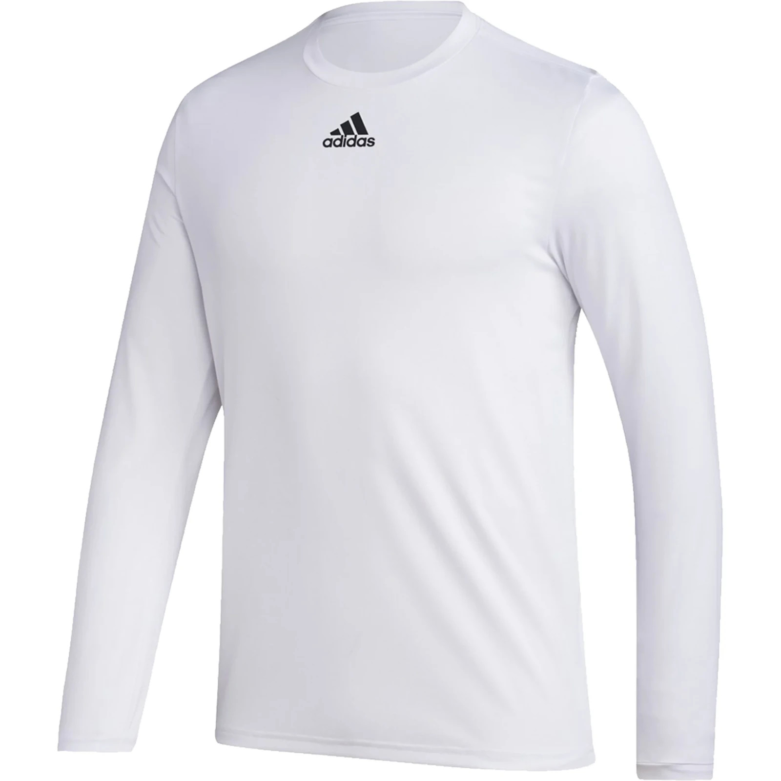 adidas Soccer Pre Game Long Sleeve T-Shirt Relaxed Fit Athletic Top M White gallery