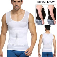 Gynecomastia Men Waist Trainer Shirts Slim Body Shaper Vest Compression Tank Top