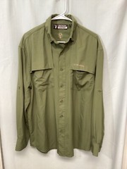 Southern Legends Khaki Medium Long Sleeve Polyester Activewear Shirt B6