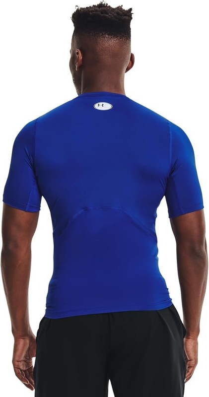 Under Armour 1361518 UA HeatGear Blue Compression T-Shirt Short Sleeve Tee Sz M gallery
