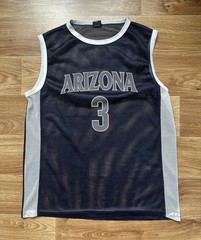 Vintage Arizona Basketball Jersey Mesh Tank Top Blue 3 Graphic Sports Shirt XXL