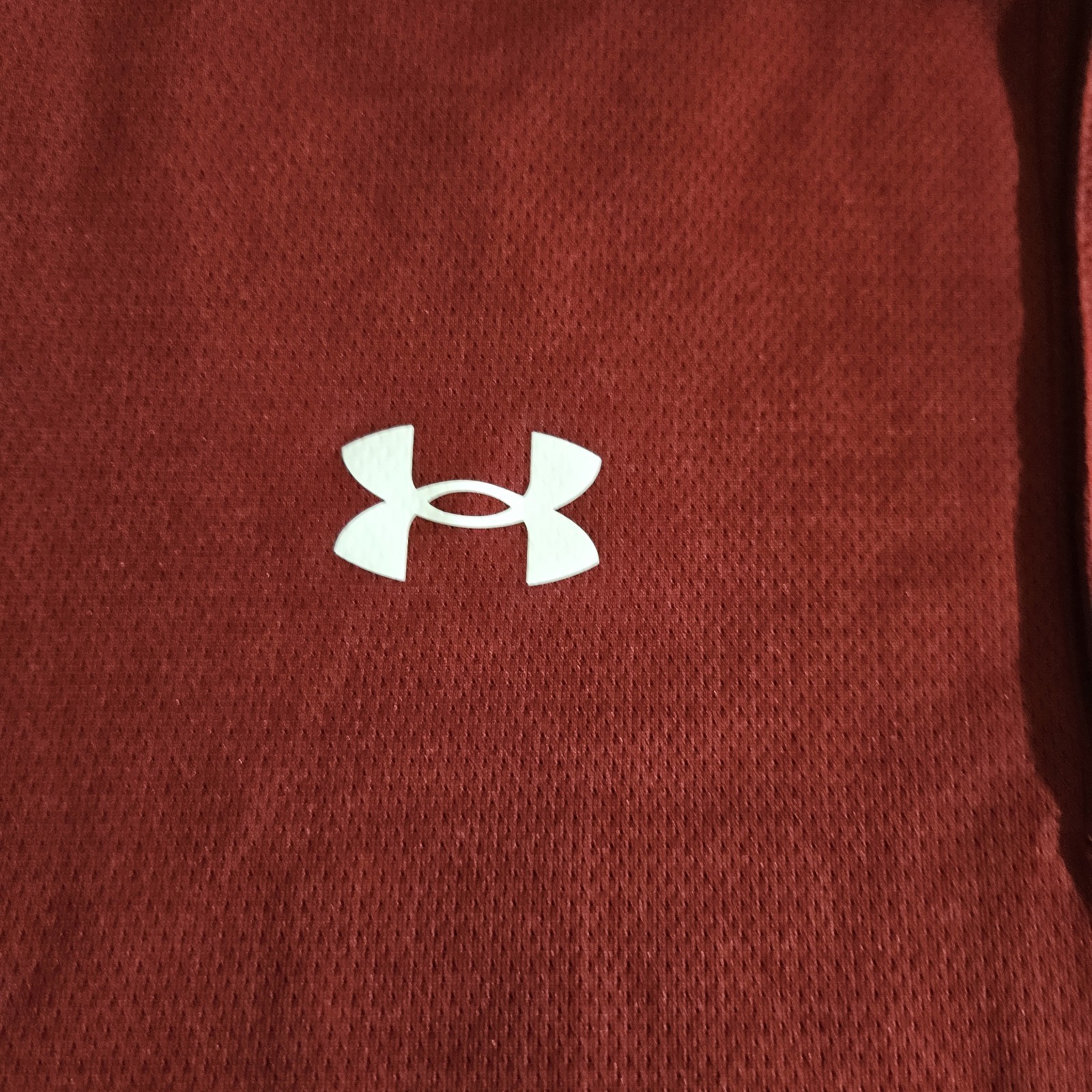 Under Armour Tech Polo Shirt Mens Large Dark Red Team Performance Polo gallery