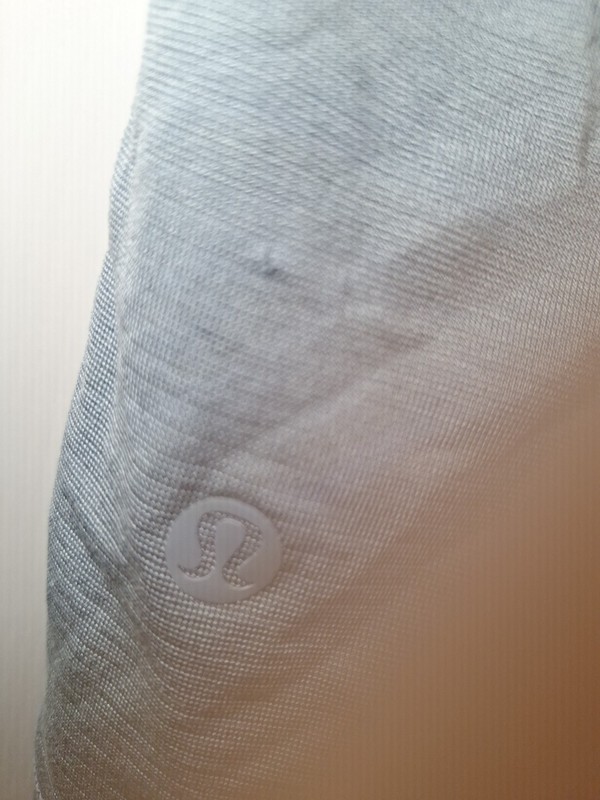 Lululemon polo t-shirt gray active size XL short-sleeve nylon blend gallery