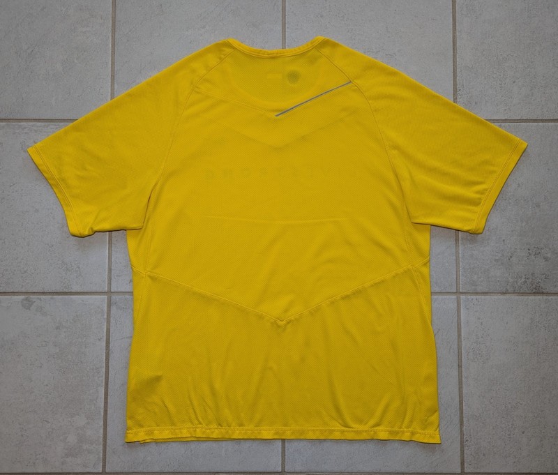 Nike Men's Large Livestrong Shirt Yellow Fit Dry Bowerman Series Cycling gallery