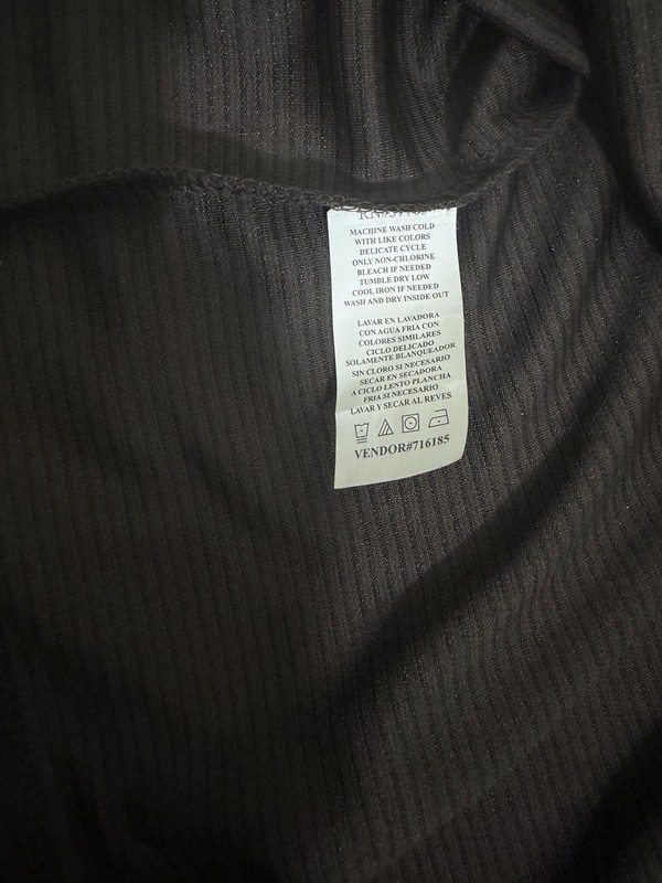 Perry Ellis Men’s 1/4 Zip Long Sleeve Collared Polo, Brown Polyester, M gallery