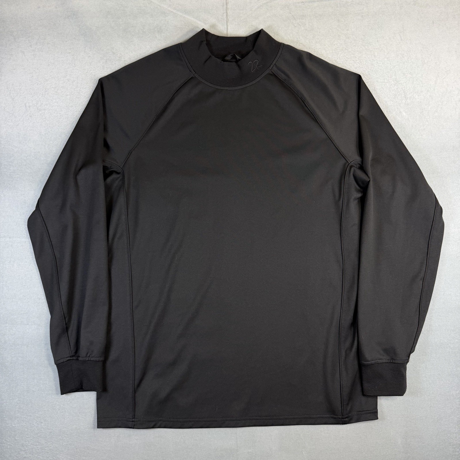 Zero Restriction Mock Neck Pullover Mens Large Black Long Sleeve Tour Series gallery
