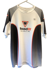 NWOT Sugoi 2XL White Black Gray Road ID Activewear Short Sleeve Tshirt Mens