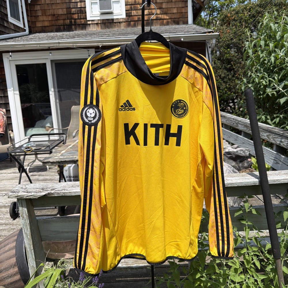 Adidas kith cobras soccer running training jersey shirt S