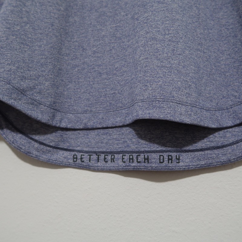 Lululemon Drysense Short Sleeve Performance Shirt Blue Heather Men's Large L gallery