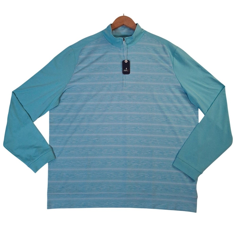 Johnnie-O Bert 1/4 Zip Pullover Shirt Men's XL Golf Baja Blue MSRP $128