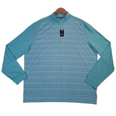 Johnnie-O Bert 1/4 Zip Pullover Shirt Men’s XL Golf Baja Blue MSRP $128