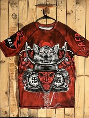 Lafroi Warrior Burst Wolf Shogun MMA Compression Shirt BJJ Rash Gaurd Men’s XXL