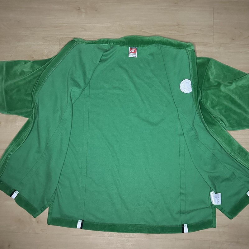 Vintage 90s Nike Basketball Shooting Shirt Jacket Jersey Size M Green gallery