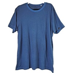 PrAna Mens Large Short Sleeve Hardesty T-Shirt Blue Striped Shirt Hiking Outdoor