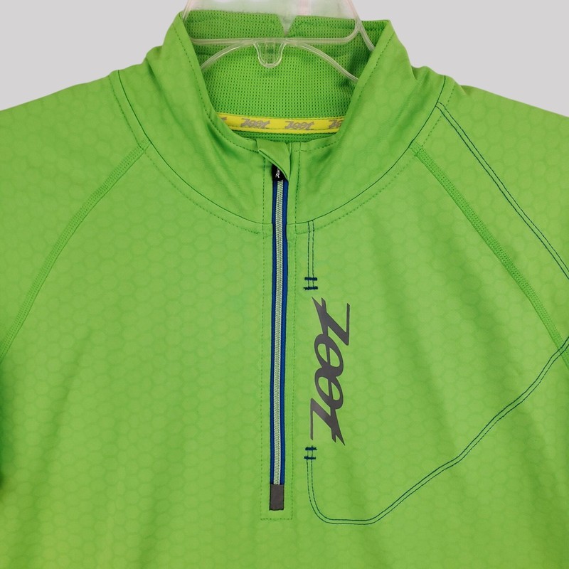 Zoot Mens Green Long Sleeve Performance Pullover With Reflective Details XL gallery
