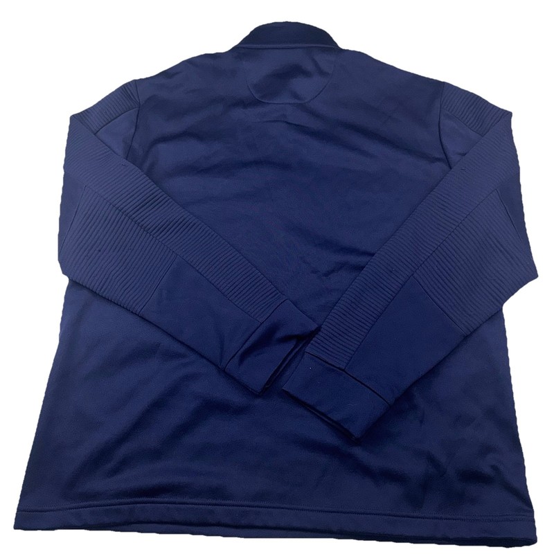 Callaway Mens Quarter Zip Pull Over Navy Large Mock Neck Ribbed Opti Dri Golf gallery