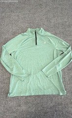 Spyder Green ProwEB Performance 1/4 Zip Pullover Grid Texture Long Sleeve