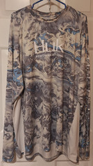 Huk Shirt Mens 4XL Camo Mossy Oak Elements Hydro Performance Fishing Pullover LS