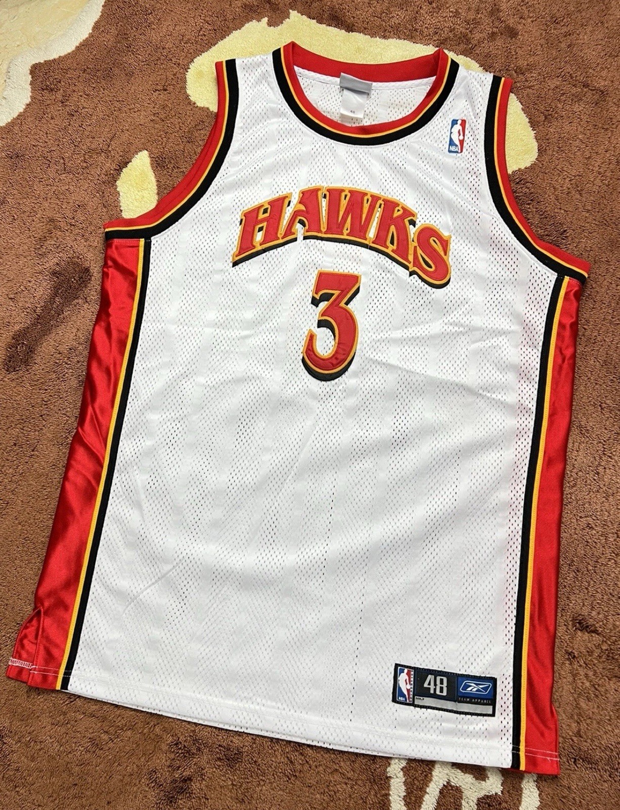 Vintage Atlanta Hawks Shareef Abdur Rahim NBA Basketball Jersey 48 XL Young gallery