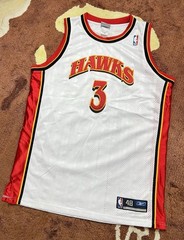 Vintage Atlanta Hawks Shareef Abdur Rahim NBA Basketball Jersey 48 XL Young