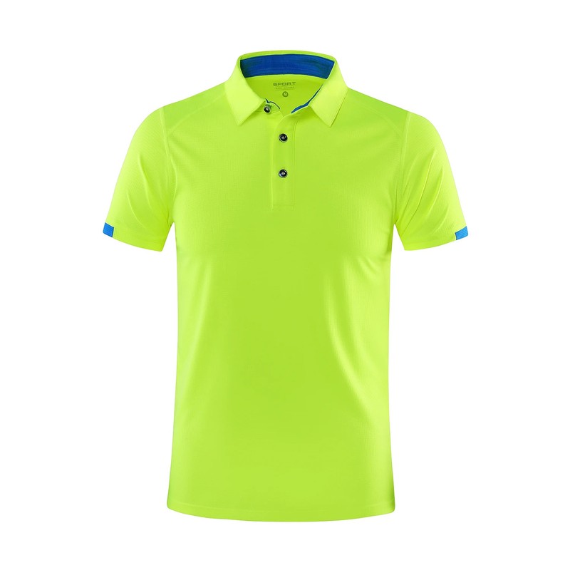 Men Summer Quick Dry Polo Shirt Golf Jersey Breathable Sports Fitness Lapel Top gallery