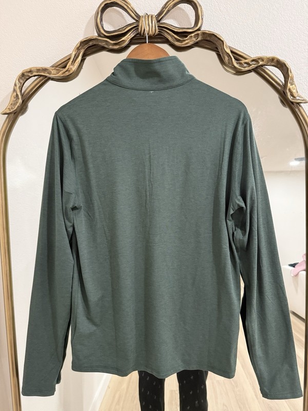 Vuori Pullover Men’s Small Green Half Zip Ease Performance 2.0 Lightweight gallery