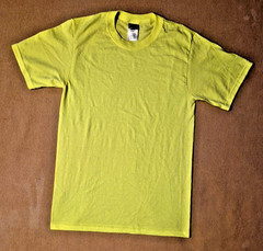Jerzees Dri-Power Active T-Shirt Neon Yellow Size SM