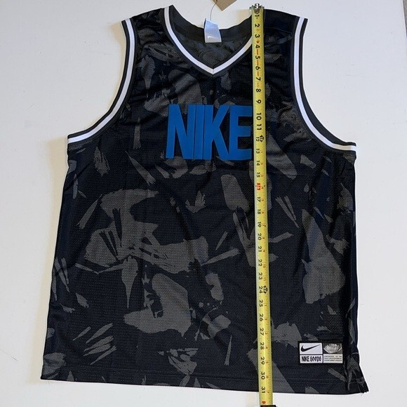Nike Basketball Jersey Men's L Black blue Hoops FN2688-011 drf-fit DNA NWT $60 gallery