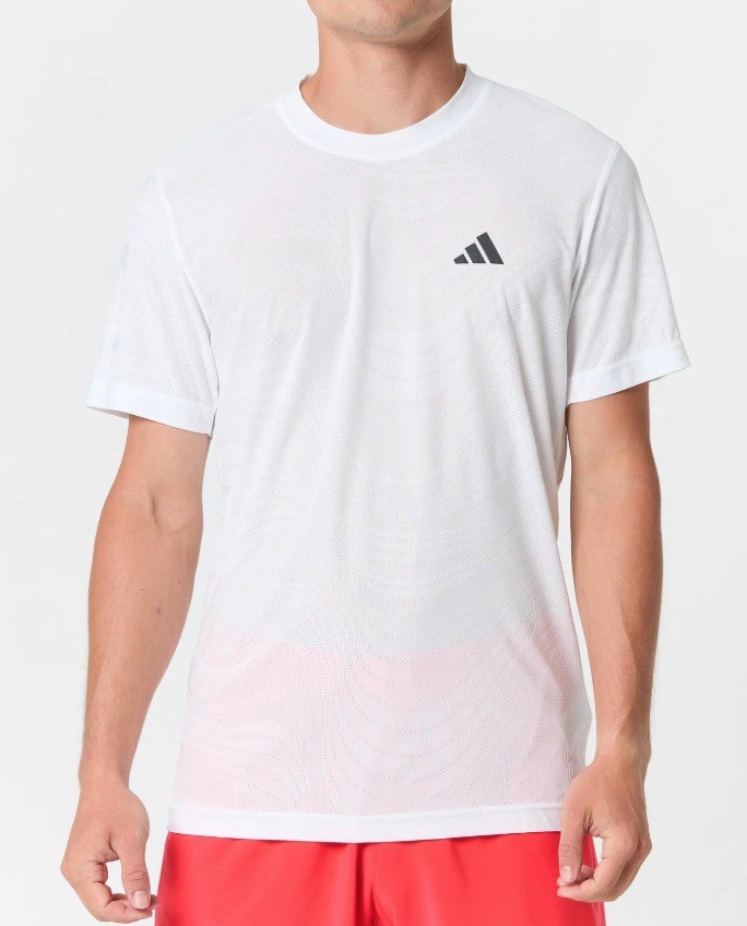 Adidas Freelift Pro Tennis Climacool+ Shirt White JG1120 Mens Size 2XL gallery
