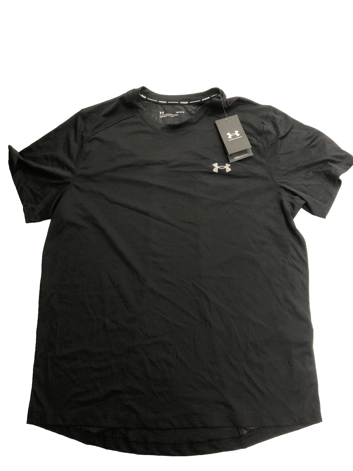 Under Armour Men's CoolSwitch Run Short Sleeve T Shirt Black Size L gallery
