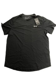 Under Armour Men’s CoolSwitch Run Short Sleeve T Shirt Black Size L
